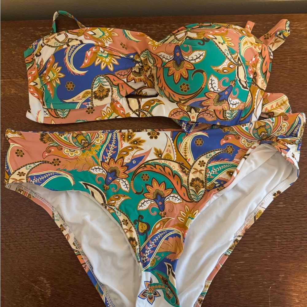 Antonio Melani Colorful Paisley Bikini Set